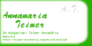annamaria teimer business card